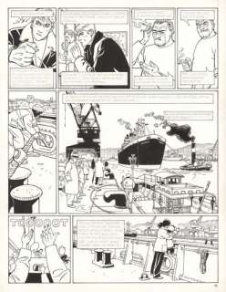 Patrick JUSSEAUME (1... - Lot 469 - Tramp - Le cargo Maudit Encre de Chine sur papier...