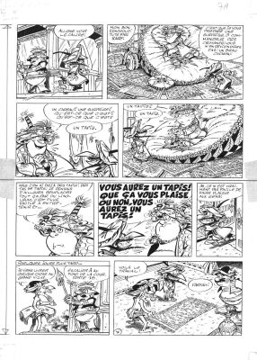 Tabary Jean | Planche originale 7 de IZNOGOUD - Le tapis magique ANCIENNE VERSION , Tome 9 | Galerie Napoléon