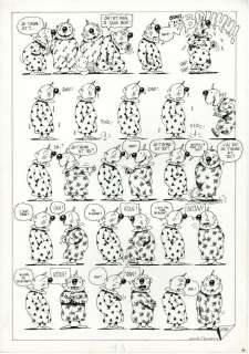 Nicole Claveloux | Histoire de clounes, 2 Ah!Nana # 8, 1978 Encre de Chine sur papier 29 x 40 cm | JML Arts