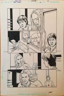 Teen Titans #55, pg. 20 Jamal Igle & Jimmy Palmiotti – Original Art | PaperFilms