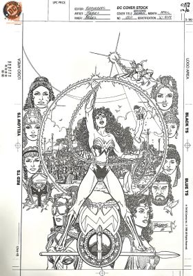 George Perez - Wonder Woman #120 Cover (Dc, 1997) 10Th Anniversary