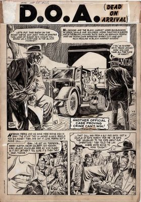 Jerry Robinson | Crime Can’t Win #11 Pg.1 - D.O.a. | Graphic Collectibles
