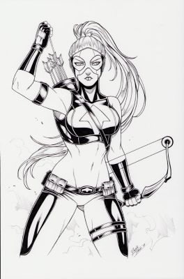 Daniele Torres | Artemis Ink Art Commission - Signed 2019 | Anthony’s Comic Book Art