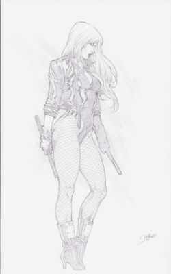 Diego Bernard | Black Canary Pencil Commission - Signed - 2019 | Anthony’s Comic Book Art