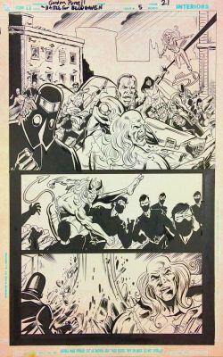 Battle For Bludhaven #5, pg 21 Gordon Purcell & Jimmy Palmiotti – Original Art | PaperFilms