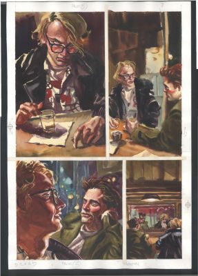 Dan Brereton | Dan Brereton Painted Art - Large - Clive Barker’s Dread - a Drink with the Boys Issue Dread Page 5 | Koch Comic Art