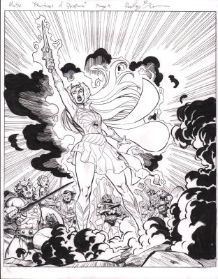 Reilly Brown - Masters of the Universe Origins Toy Pack-in Minicomic ‘Phantoms of Despara‘ P.4 - She-Ra Splash - Signed - 2025