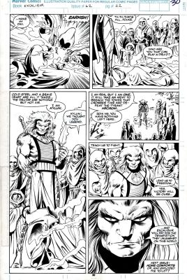 Alan Davis, Mark Farmer | Excalibur #42 P 30 (Necromâ€™S Druid Is Killed By Kylun!) 1991 | Romitaman