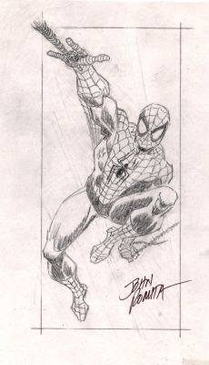 John Romita Sr. | The Essential Spider-Man #3 Cover Prelim (Classic Swinging Spider-Man! Art Used For Merchandising Also!) 1997 | Romitaman