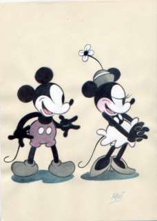 Xavier Vives Mateu - Original Sketch - Mickey & Minnie - old times | Catawiki