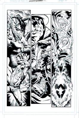 Yvel Guichet | Trinity of Sin #1 P 16 (Phantom Stranger, the Question, Pandora Story!) 2014 | Romitaman