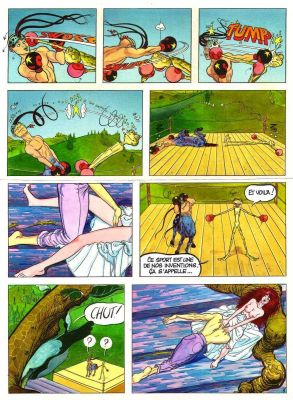 Exposition SCIENCE FICTION - Planche originale 46 en couleur de ENVIE DE CHIEN par Silvio CADELO