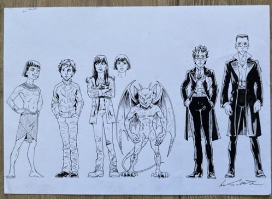 Lee Sullivan Original Art - Amulet of Samarkand - Graphic Novel Character Sketch | eBay Europe (Buy It Now)