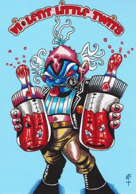 Violent Little Twits Oversized Sketchcard Set Of 2 Spawn And Violator Inks A5 | eBay Europe (Buy It Now)
