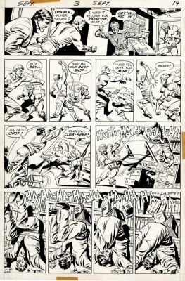 Ernie Chan, Jose Luis Garcia Lopez | The Joker #3 P 11 (Great Garcia-Lopez Inks! the Creeper Battles an Evil Comic Strip Artist & His Muscle Goons!) 1975 | Romitaman