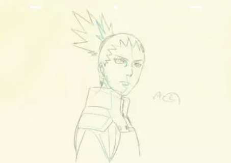 Kishimoto Masashi - Naruto | 2266 – Naruto Shippuden – Shikamaru – correction genga | La Galerie de la Bande Dessinée
