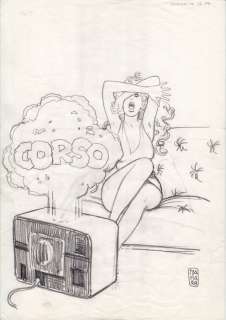 Manara, Milo - Dessin original signé | Catawiki