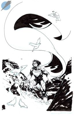 Riley Rossmo | Absolute Superman Issue 17 Page Cover | Felix Comic Art
