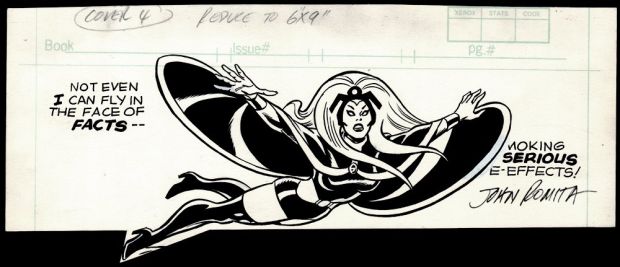John Romita Sr. | Storm Published Early Pinup in Spiderman Conic (1981) | Romitaman