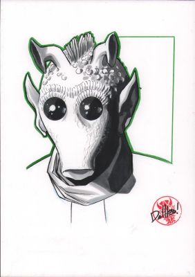 David Messina | Greedo Bust Commission - Signed | Anthony’s Comic Book Art