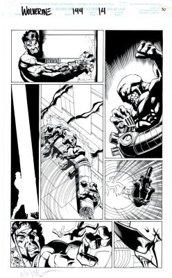 Mike Miller, Vince Russell | Wolverine #144 P 14 (Hercules Battles the Leader Right Before Wolverine Battles the Hulk For First Time!) 1999 | Romitaman
