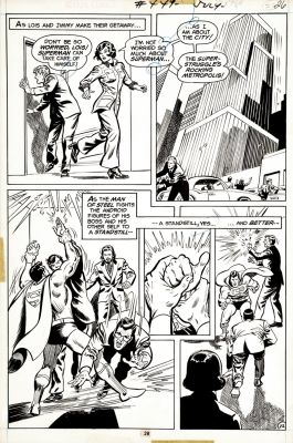 Bob Oksner, Curt Swan | Action Comics #449 P 22 (Superman Battling Clark Kent!) 1975 | Romitaman