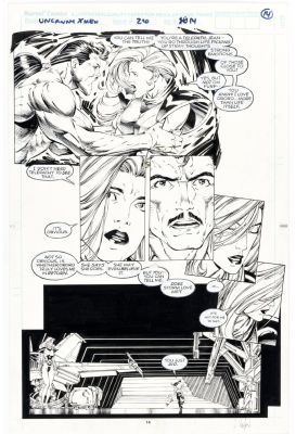 Wilse Portacio | Portacio, Whilce / Scott Williams - Uncanny X-Men #290 Pg 10, Forge & Jean Grey | Cool Lines Art