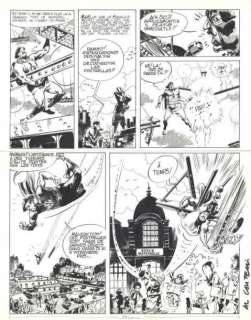 Coutelis/Gotlib | "Superdupont: pl. 7""Eh!Bien! Il ne me reste plus..." Planche, | Aponem