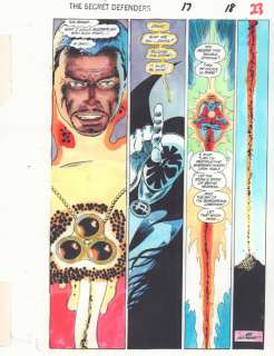 Jerry Decaire, John Kalisz, Tony Dezuniga - Secret Defenders #17 P.23 Color Guide Art - Dr. Strange Vs. Doctor Druid - 1994