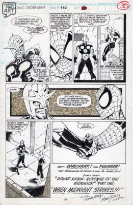 Mark Bagley | Amazing Spider-Man 352 Page 30 | Panel Page Art