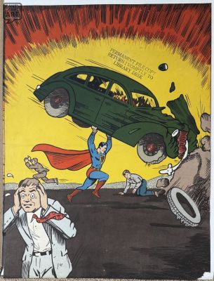 Joe Shuster | Superman 1940 Printer’s Proof (Action 1) | Panel Page Art