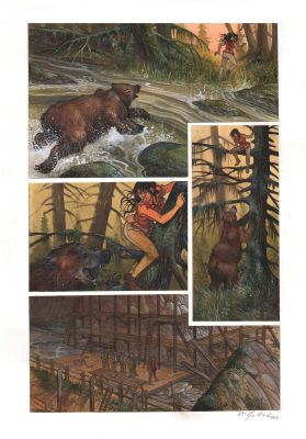 Sokal Benoît | Planche originale 23 de KRAA Tome 3 La colÃ¨re blanche de l’orage | Galerie Napoléon