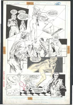 Gray Morrow Mark Beachum | Outstanding Mark Beachum + Gray Morrow Large Art Half Splash For the Outsiders - Very Sexy Superheroines Issue Outsiders # 12 Page 4 | Koch Comic Art