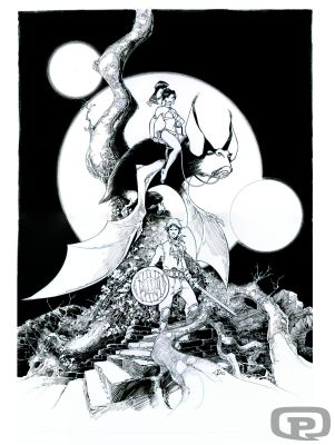 Olivier Vatine | Hommage to Lanfeust - Original Artwork by Olivier Vatine | Pulp’s Art