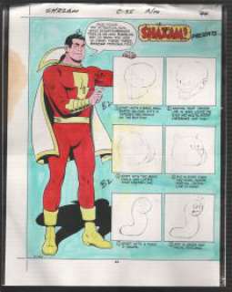 Hand Painted Color Guide-Capt Marvel-Shazam-C35-1975-DC