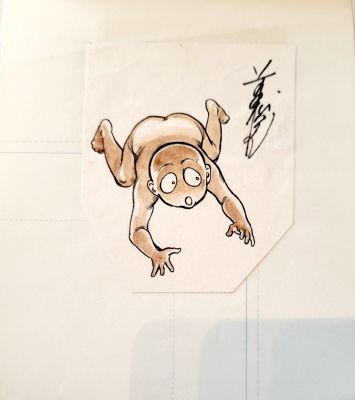 Toshio Maeda | Maeda, Toshio - Urotsukidoji Manga Small Color Illo - Kuroko Sidekick To Amano Jyaku 1985 | Cool Lines Art