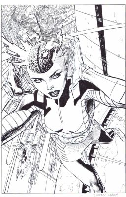 Dustin Weaver | Power of X Issue 5 Page Cover | Albert Moy