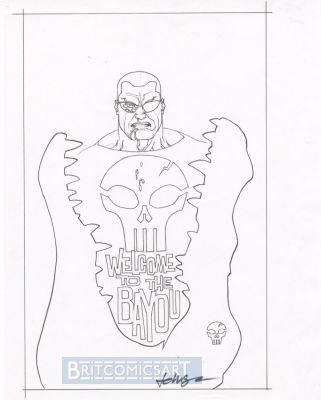 Dave Johnson | Punisher 72 Cover Prelim By Dave Johnson Issue 72 Page 0 | BritComicsArt