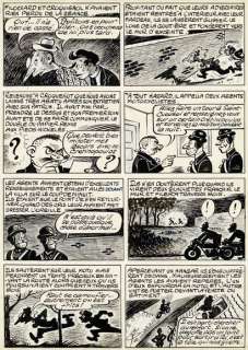 René Pellos | Les pieds Nickelés, planche originale Ã  l’encre de… | Septimus