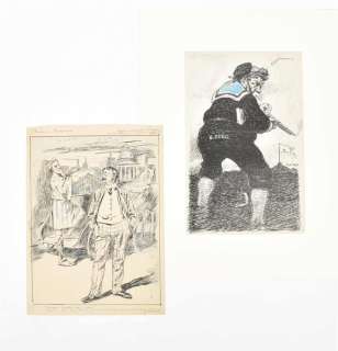 [POLITICAL CARTOONS] JORDAAN, L.J. (1885-1980). TWO ORIGINAL DRAWINGS: (1) "ROOSEVELT TRIUMPHATOR | Zwiggelaar Auctions