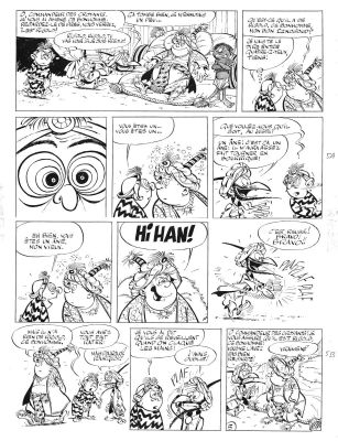 TABARY - IZNOGOUD, planche originale 5 Les gros yeux
