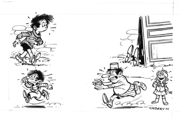 Tabary | TOTOCHE, Illustration originale page de garde de Totoche | Galerie Napoléon