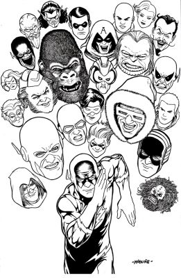Kevin Maguire | Flash Running Published Poster Art! (Rogues Gallery with a Whopping 24 Villains!) | Romitaman