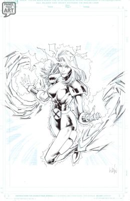 Whilce Portacio | Jean Gray - Marvel Snap Card Art | Panel Page Art