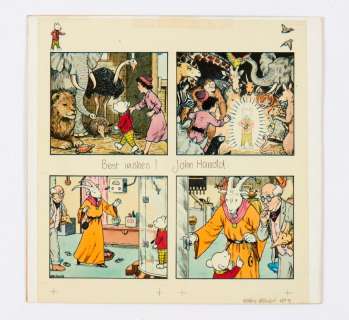 Rupert original artwork cel Terrys Return signed, illustrated and… | Comic Book Auctions ltd