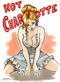 Cucca, Vincenzo - Projet de couverture en couleur - Hot Charlotte - (2013) | Catawiki