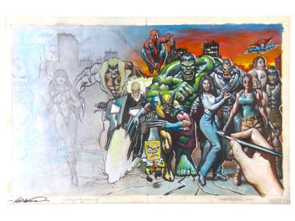 Mark Texeira 2005 Comic Con Wraparound Cover Art | Weiss Auctions