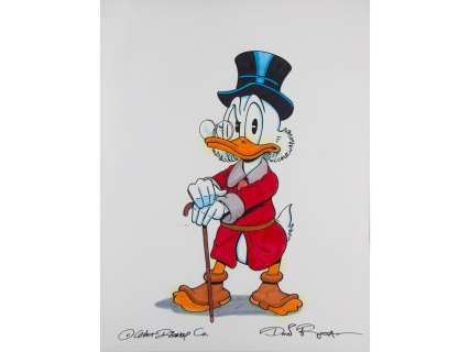 Don Rosa - Uncle Scrooge Color Sketch | Weiss Auctions