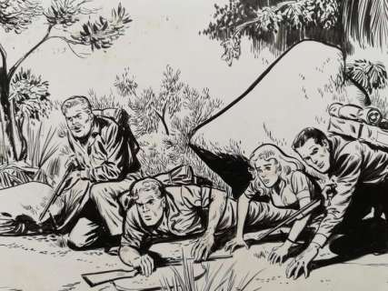 Bob Morane - Planche originale La piste de l’ivoire - (1979) | Catawiki