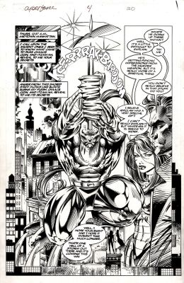 Marc Silvestri | Silvestri, Marc - Cyberforce #4 Pg 20, Splashy Ripclaw | Cool Lines Art